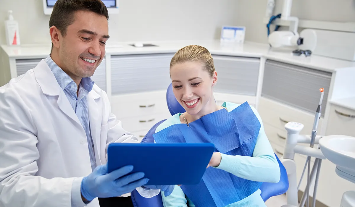 Satisfied dental patient